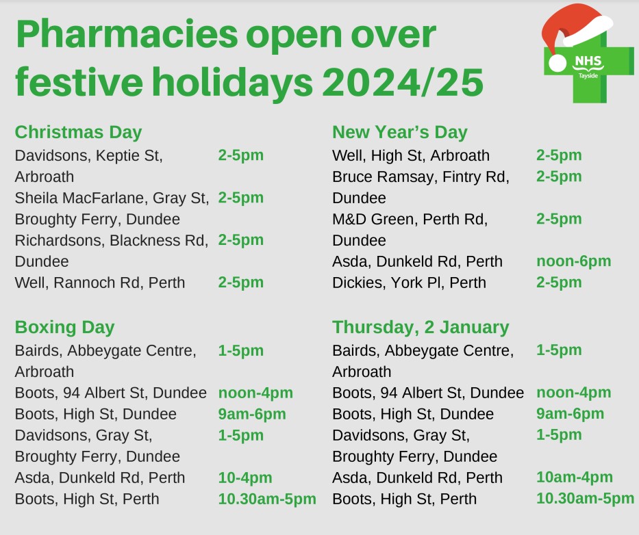 Pharmacy Opening Times